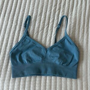 Lulu Lemon blue sports bra size 6